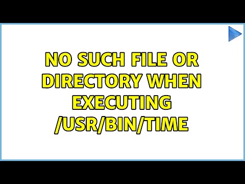 Ubuntu: No such file or directory when executing /usr/bin/time