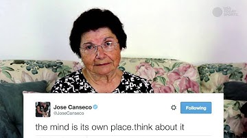 Italian grandmothers read Jose Canseco science tweets