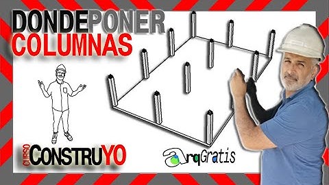 🚧🚧DISTANCIA entre COLUMNAS y 👷‍♂️Donde PONER las COLUMNAS de CASA 2 pisos, TE DEJO CUADRO DE MEDIDAS