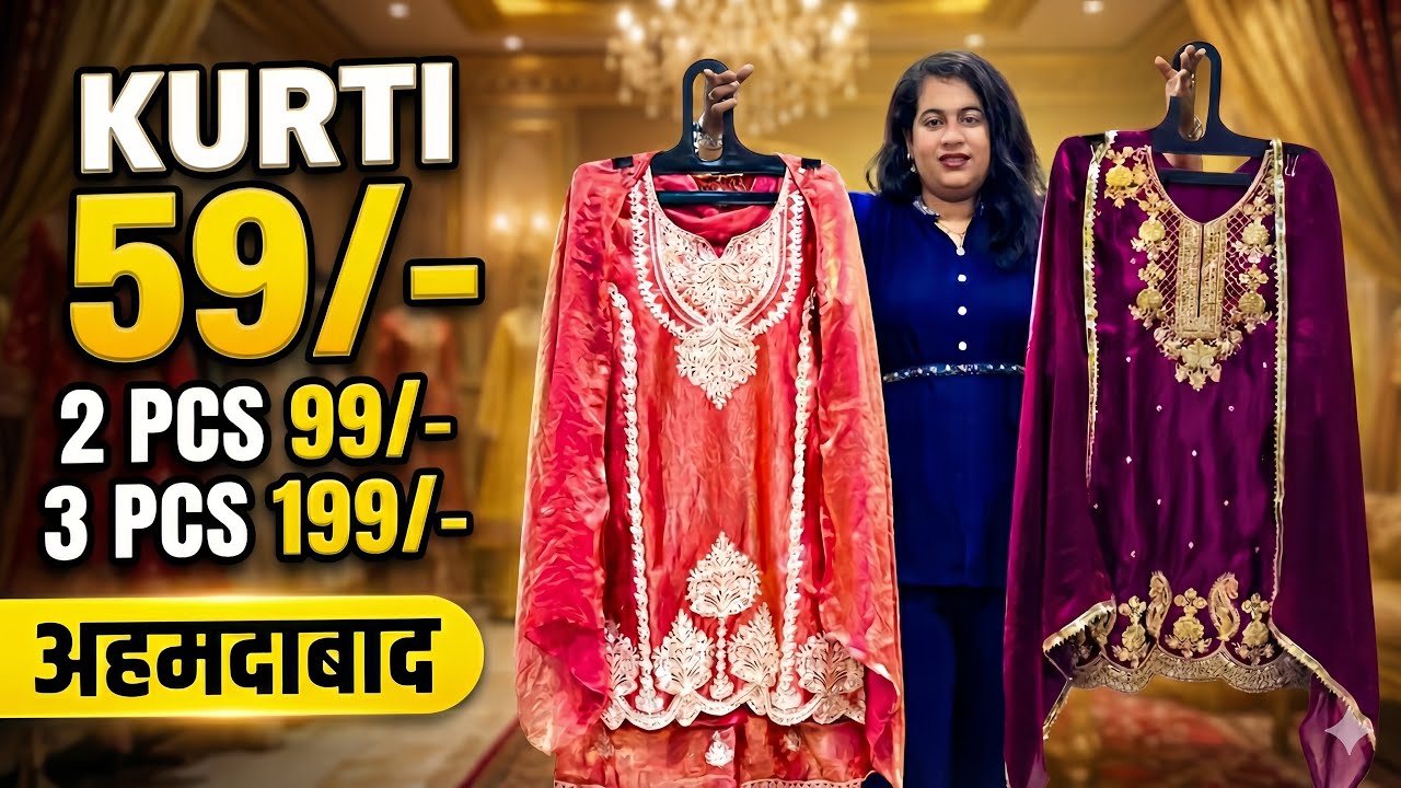 धमाकेदार रेट 🔥 Ahmedabad Kurti Manufacturer, Cash On Delivery , Safal Market
