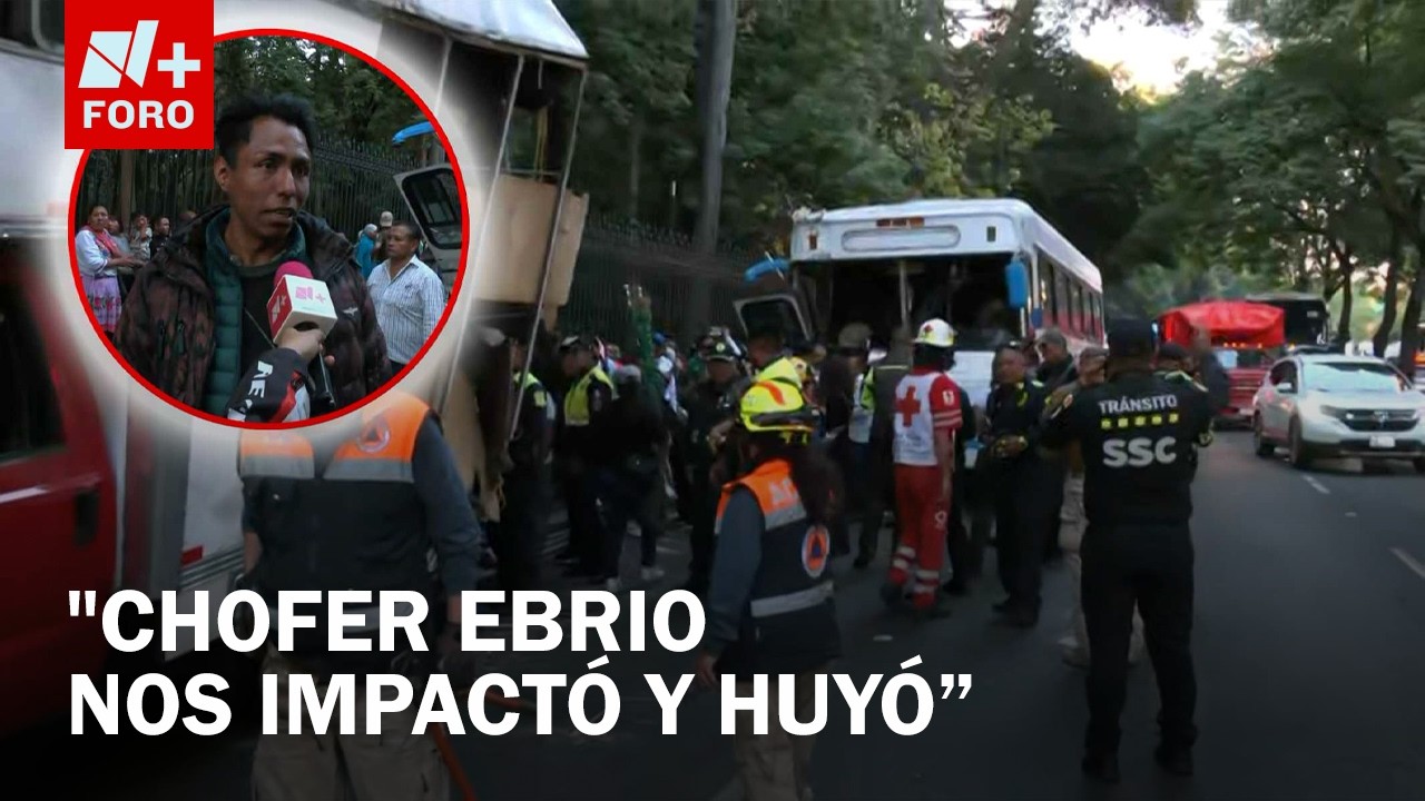 Choque en Constituyentes: Peregrino herido denuncia a conductor ebrio que huyó