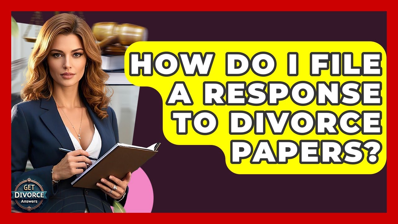 How Do I File A Response To Divorce Papers? - Get Divorce Answers