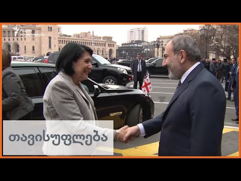 სალომე ზურაბიშვილი ნიკოლ ფაშინიანს შეხვდა