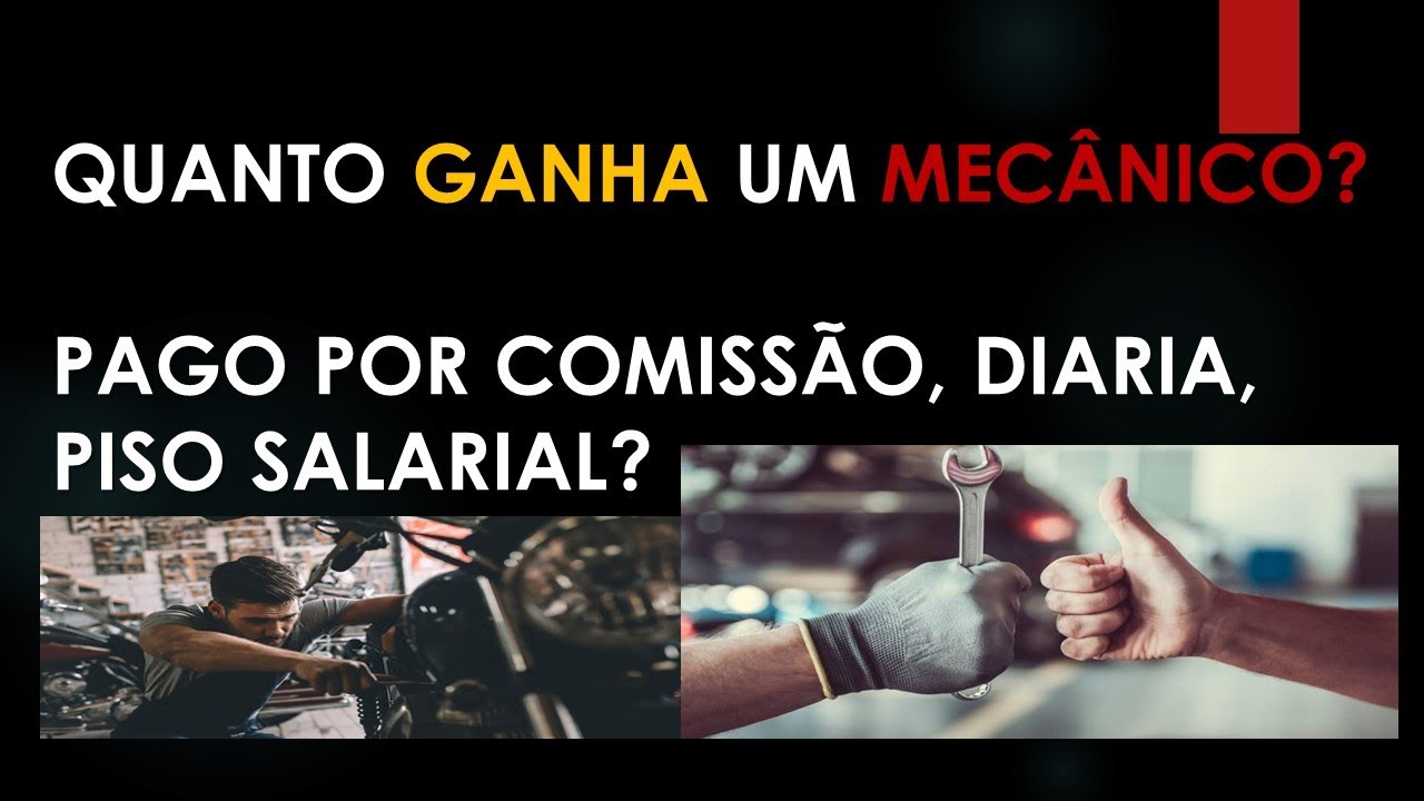QUANTO GANHA UM MECÂNICO - YouTube