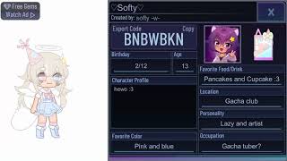 Ye some people wanted my oc code sorry if it dosen’t work TwT