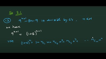 Show that 9n+1-8n-9 is divisible by 64 whenever n is a positive integer | Ex 8.1 Q13 Class 11 NCERT