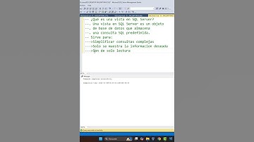 ¿Qué es una vista?  | Curso SQL Server  #sql #sqlserver #windows