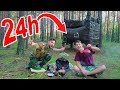 DWU PIĘTROWY DOM NA DRZEWIE! *24h w lesie* - YouTube