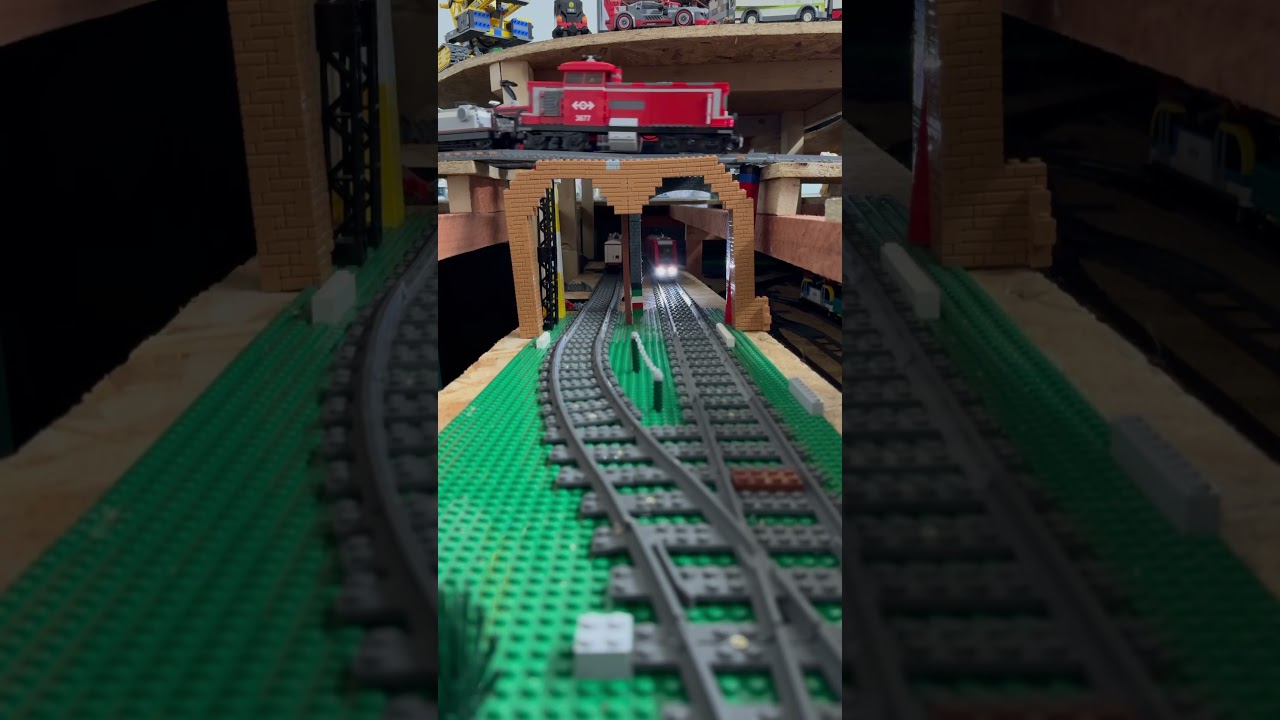 Some Lego train moving in my lego city underground 
