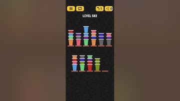 Cup Sort Puzzle Level 582 = Water Sort Puzzle Level 582 = Ball Sort Puzzle Level 582 All the same