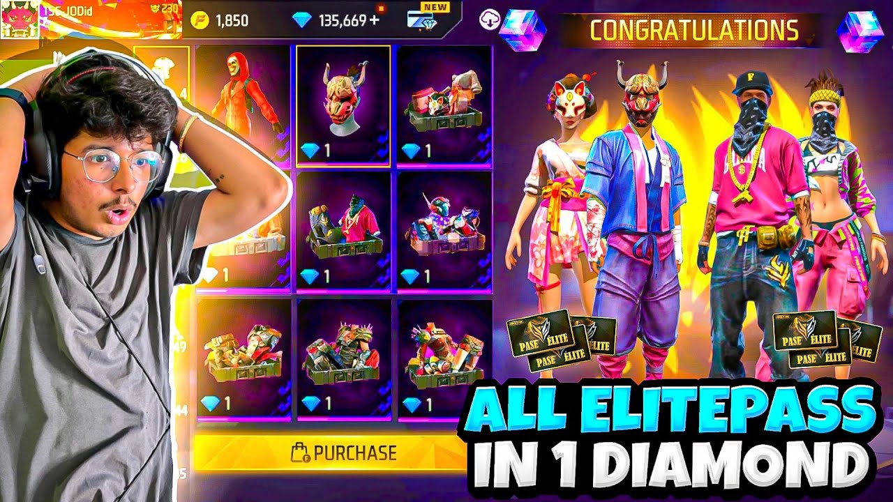 How To Get Free Diamonds And Upgrade To Elite Pass For Free In Garena  FREEFIRE 