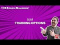Vce business management  325 training options