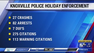 Knoxville police holiday enforcement by the numbers