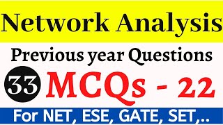 Network Analysis MCQs Part 22  Q16 - Q20