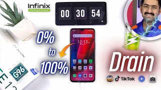 Infinix Note 12 G96 Battery Charging &amp; Drain Test