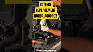 Change Replace Honda Accord Battery (FAST) #shorts #automobile #hondaaccord
