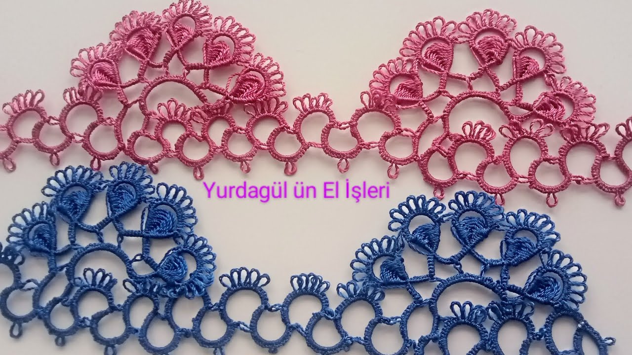 gösterişli bir mekik oyası modelini yapılışı