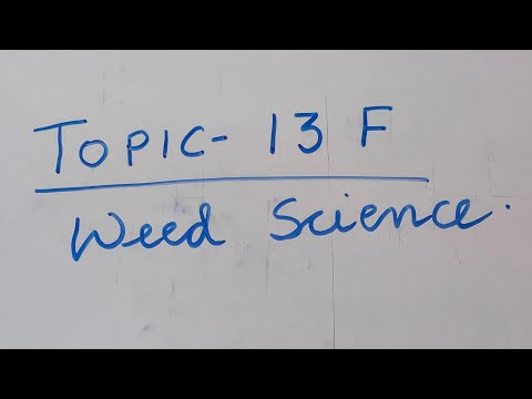 Topic-13 F. Weed