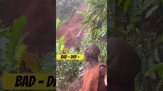 Unexpected heavy rain Turned Waterfall into dirty water / No clean Water hunters tribe to drink