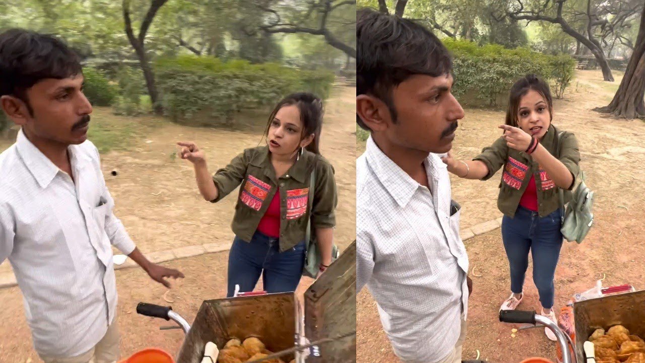 लड़की ने सरेआम पीटां कचौड़ी वाले को 🤨, badala lega kachaudi wala // crazy vishal