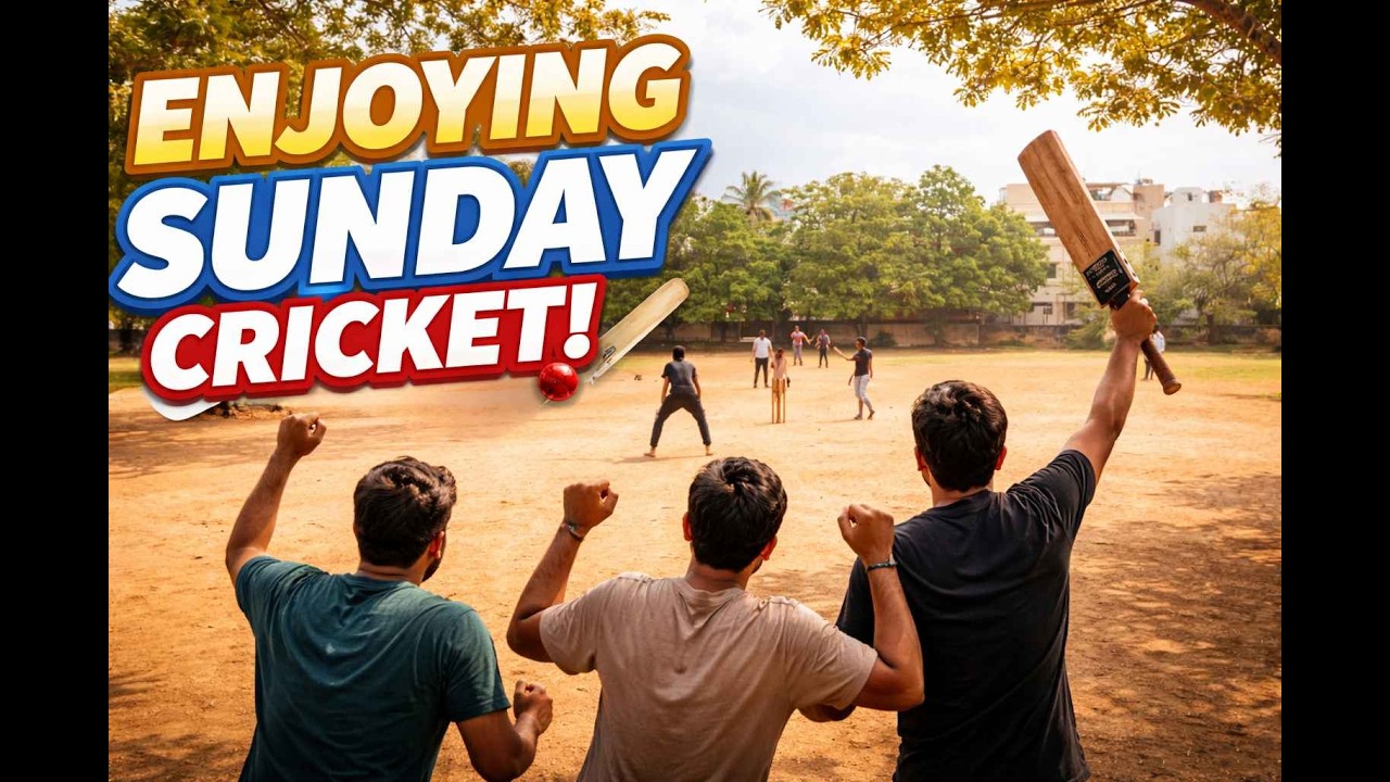 VLOG #7 | Sunday Cricket Vibes 🏏 | Full Fun with Friends