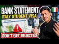 How to Maintain Bank Statement for Italy Student Visa 🇮🇹 | Complete Guide (No Rejection Tips)
