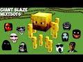 SURVIVAL SECRET GIANT BLAZE BASE in Minecraft - JEFF THE KILLER and GRUDGE and 100 NEXTBOTS