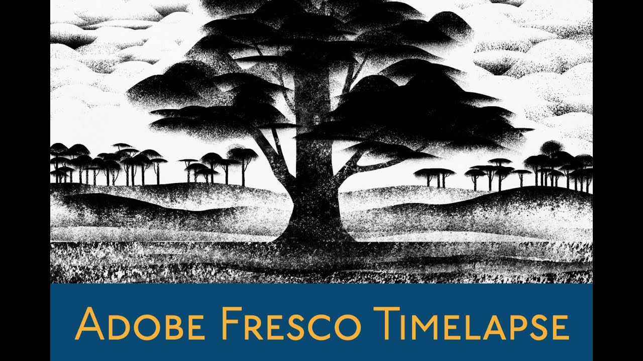Fast Landscape Timelapse in Adobe Fresco