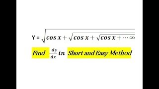 How to find Derivative of repeated  infinite function by short cut method