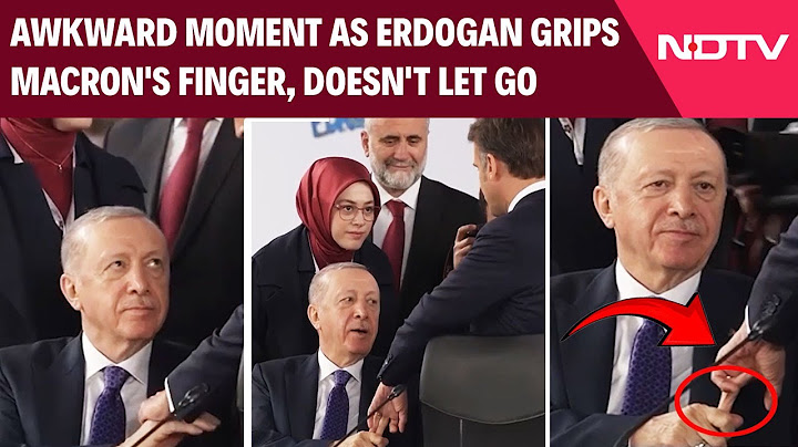 Erdogan Macron | Turkey's Erdogan Grabs Emmanuel Macron's Finger, Doesn't Let Go