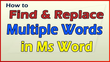How to Find & Replace in Word Files