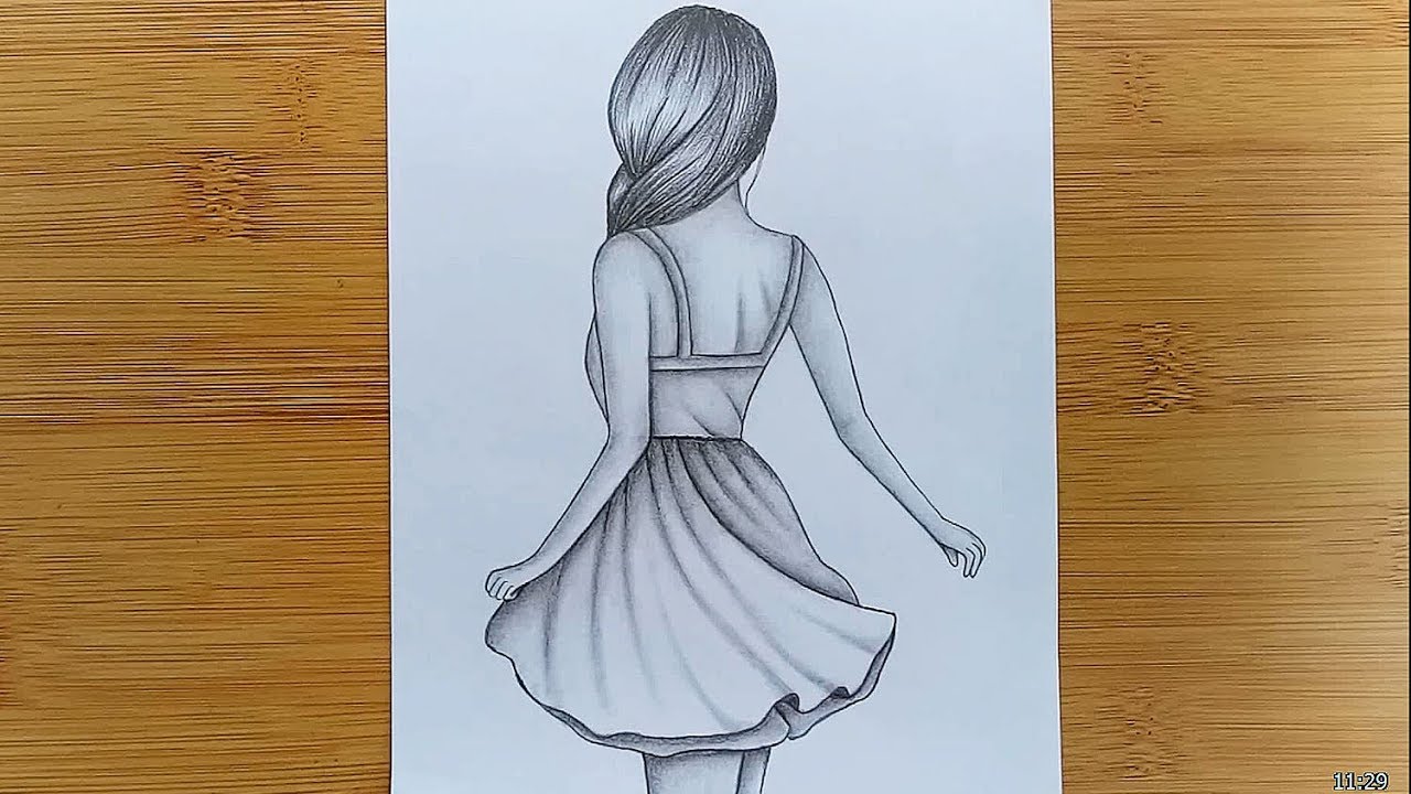 How to draw a girl, Easy Step by Step Beginner Tutorial