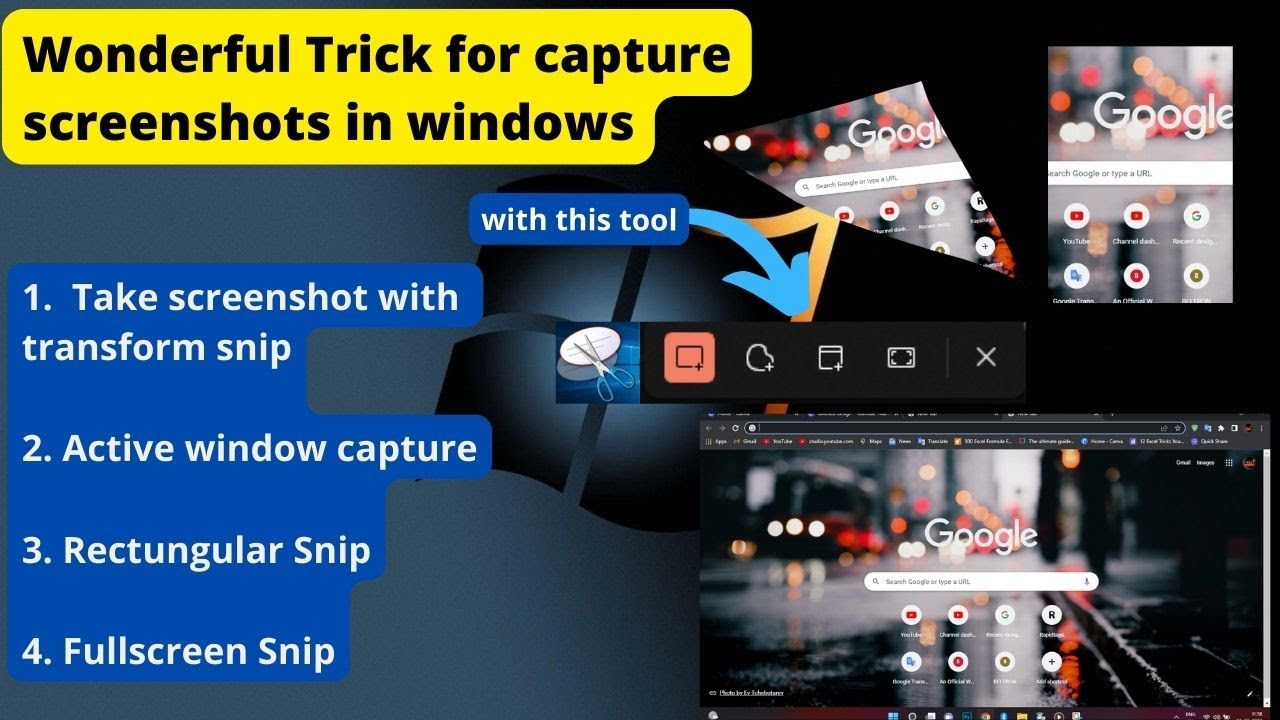 How to take screenshot in different shape || windows 10 / 11 Screenshot ...
