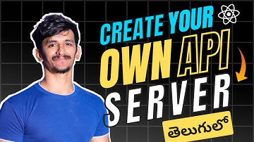 Create Your Own API Server Using React JS & JSON Server in Telugu | React js projects