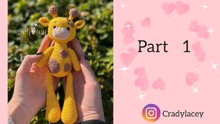 Crochet Amigurumi Giraffe ( tutorial ) Free Pattern.  (craftylacey)