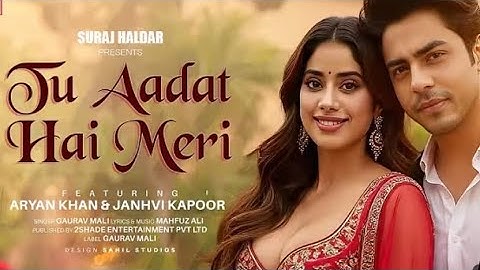 New Song |Tu Aadat Hai Meri |AryanKhan |Janhvi Kapoor |New Hindi Song |Video |New Song 2025