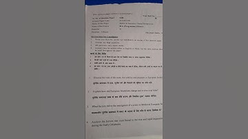 B.A (PROG.) Semester 2[History-medieval society:global perspectives ] QUESTION PAPER : 2024@Jyoti23_