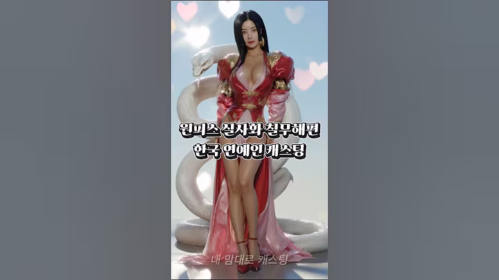 원피스 실사화 칠무해편 한국 연예인 캐스팅