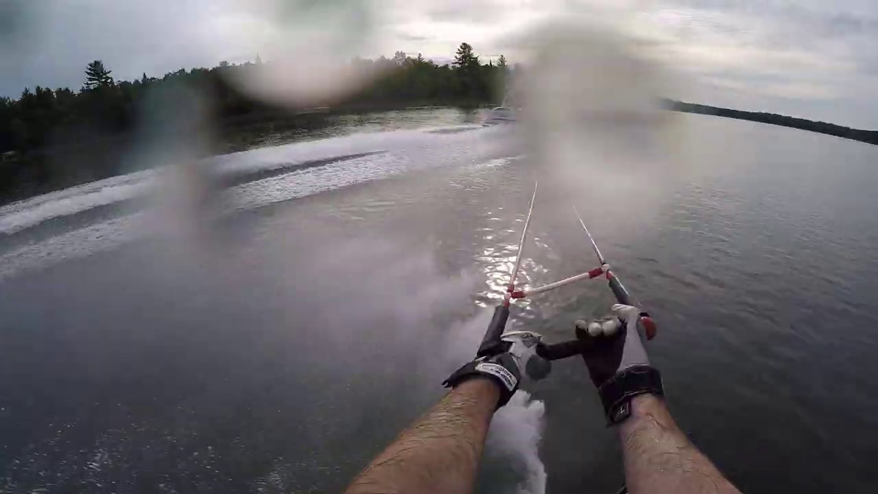 Slalom Skiing Behind Yamaha Limited 232 YouTube