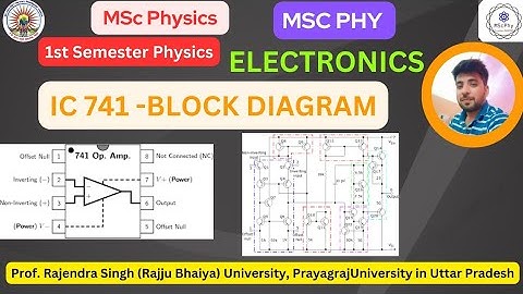 MSc physics1st sem: Electronics :IC 741-Block diagram |prs University|prsu|msc physics|