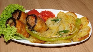 Кёфте с баклажанами. Баклажаны запечёные с мясом/фаршем в духовке.