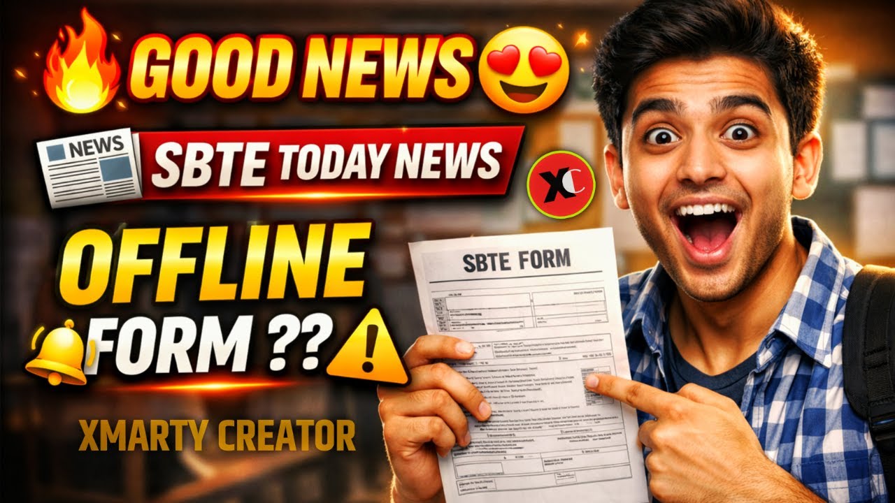 आ गया GOOD NEWS 😍 || SBTE TODAY NEWS || OFFLINE FORM || DEBARRED || NFT