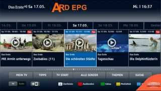 HbbTV ARD Das Erste EPG Example HbbTV ARD Das Erste EPG Example