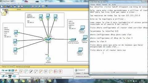 VLAN y DHCP mediante Router en Packet Tracer 2/2