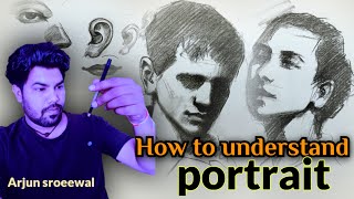 How to understand portrait || How to draw portrait drawing || portrait tutorial for beginners #face