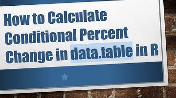 How to Calculate Conditional Percent Change in data.table in R