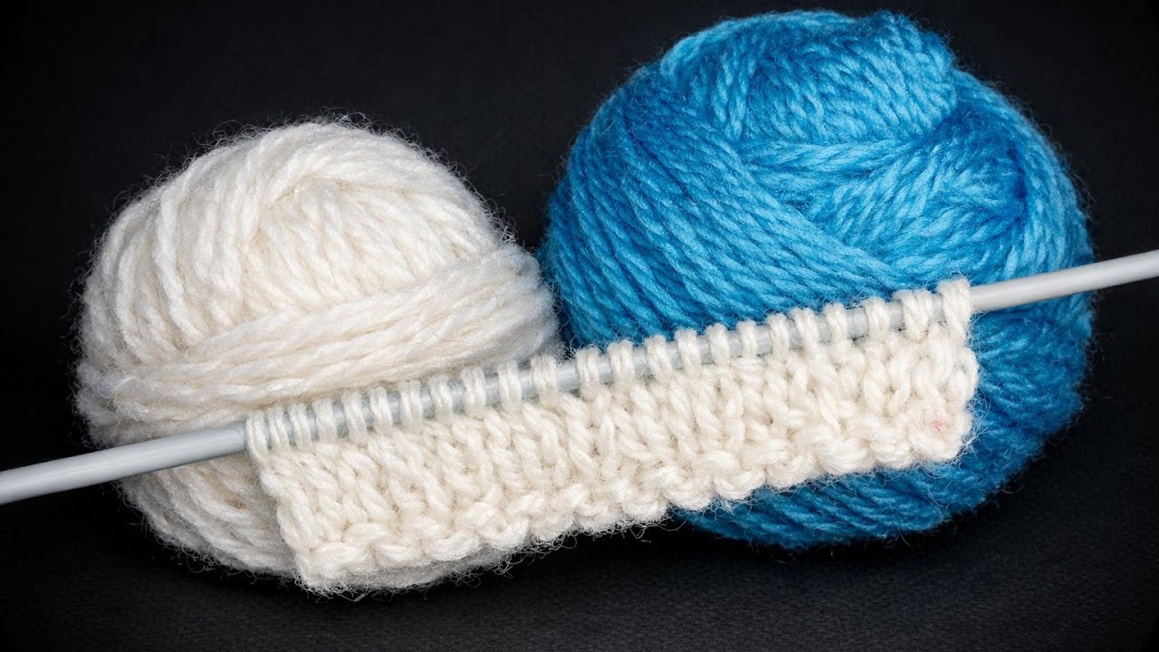 Two-needle Easy and Showy Knitting Pattern #crochet #diy #knitting #handmade 
