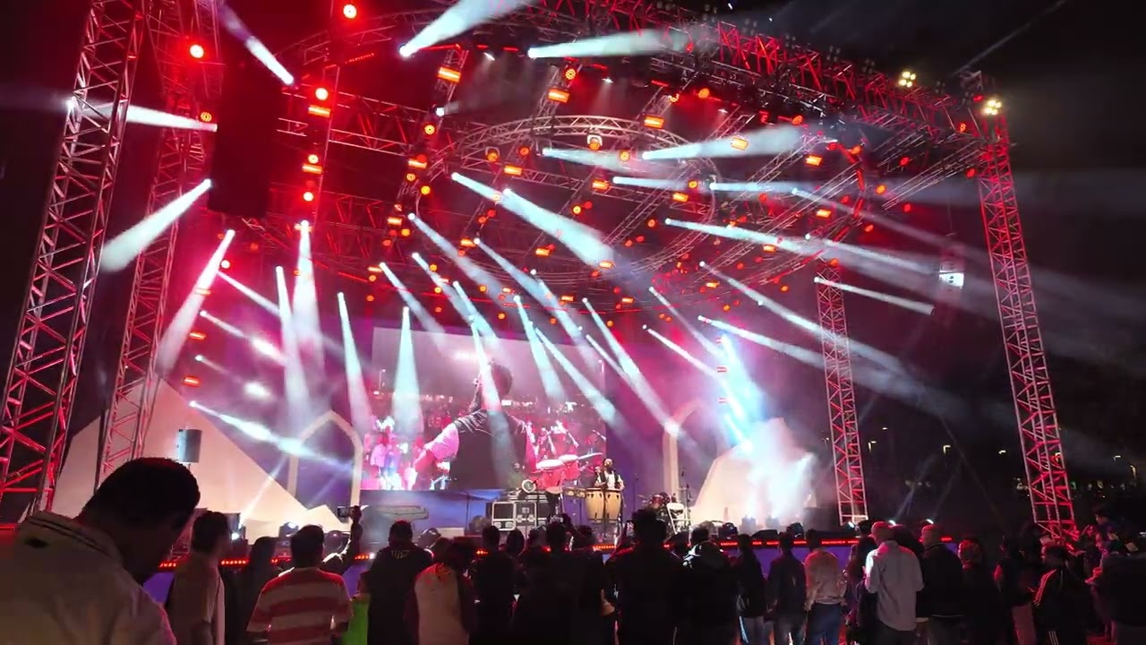 Qatar International Food Festival 2024 - Live Music Show  - DJI Osmo Pocket 3 Low Light test 4k