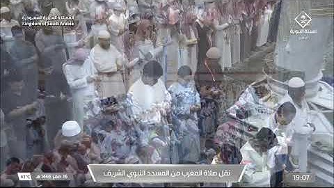 صلاة المغرب للشيخ د. #صلاح_البدير 16 صفر 1446هـ سورة الزمر 53-61 #المسجد_النبوي