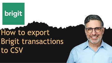How to export Brigit transactions to CSV